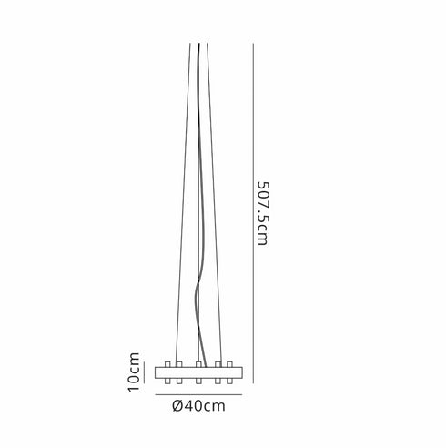 Kade Nickel Band 3 Tier Chandelier